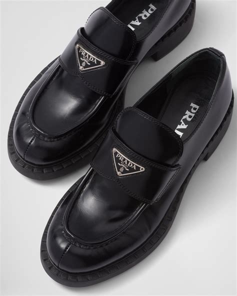 Prada Leather Mocassin Loafers on SALE 